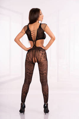 Drapieżny Bodystocking Z Dziurką - LivCo Corsetti Tubiana