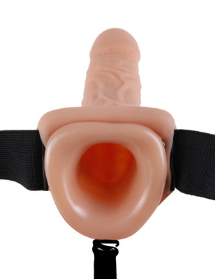 Duża Żelowa Proteza Penisa dla Panów Fetish 11'' Hollow Strap-On