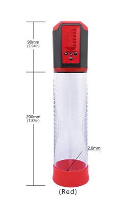 Elektryczna Czerwona Pompka Erekcyjna Na Penisa- Passion Pump Men 5-Speed Enlargement System