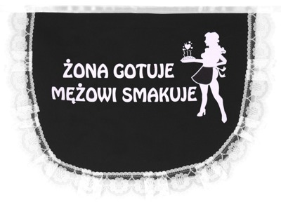 Fartuszek Żona Gotuje Mężowi Smakuje