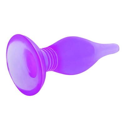 Fioletowy Żelowy Wtykacz Analny Mały - Butt Plug 14 cm