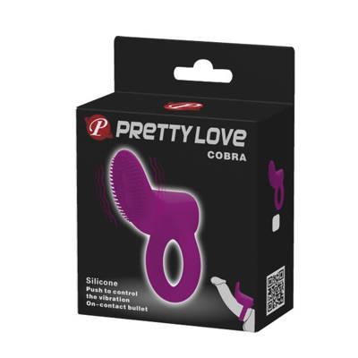 Innowacyjny Ring na Penisa z Automatyczną Wibracją - Pretty Love Cobra
