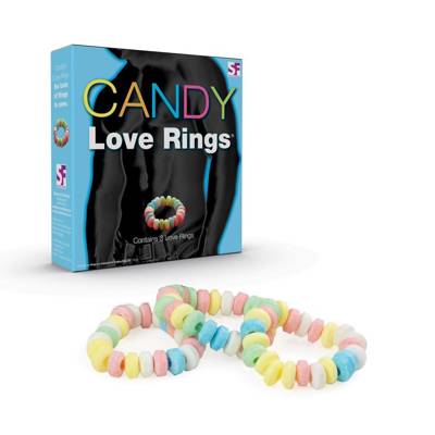 Jadalne Pierścienie Miłosne Candy Love Rings 3 szt