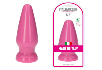 KOREK ANALNY Plug - Italian Cock 6,5" Pink