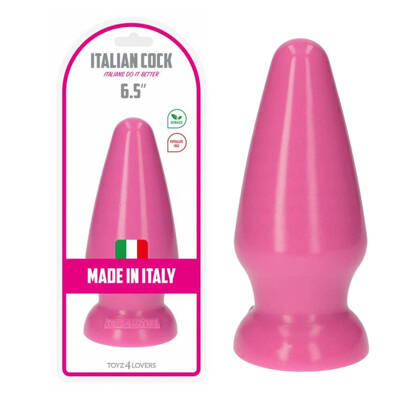 KOREK ANALNY Plug - Italian Cock 6,5" Pink