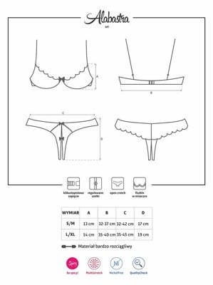 Koronkowy Komplet - Obsessive Alabastra