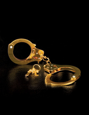 Luksusowe Metalowe Kajdanki na Ręce - Fetish Fantasy Gold Metal Cuffs