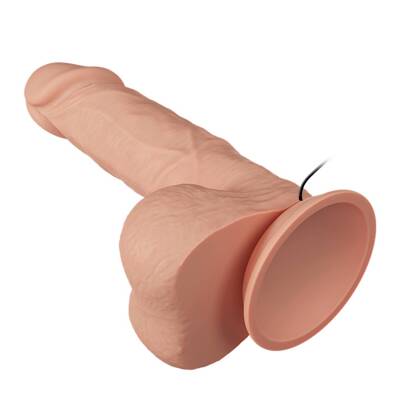 Naturalny Penis z Wibracją Dildo Beautiful Bahamut Glide&Slide-Skin