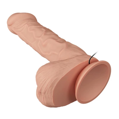 Naturalny Penis z Wibracją Dildo Beautiful Bergrisi Glide&Slide-Skin
