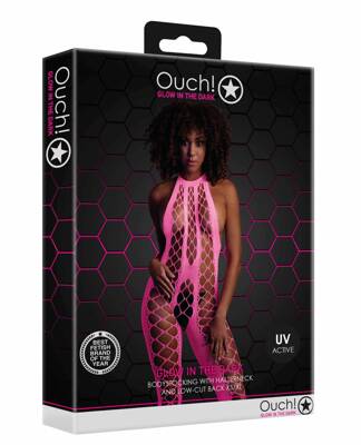 Neonowy Bodystocking Ouch! 835 Pink