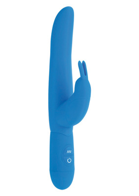Niebieski Wibrator ze Stymulatorem Łechtaczki Calexotics Posh Bounding Bunny Blue