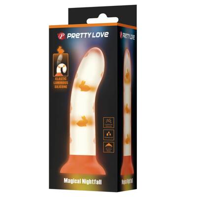 PRETTY LOVE - Świecące Dildo Magical Nightfall, Luminous Suction Base