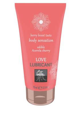 Shiatsu Żel poślizgowy, jadalny i smakowy - Love Lubricant Acerola Cherry 75 ml