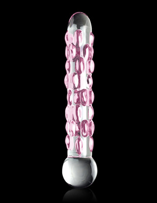 Szklane Dildo z Wypustkami Icicles No 7 Pipedream