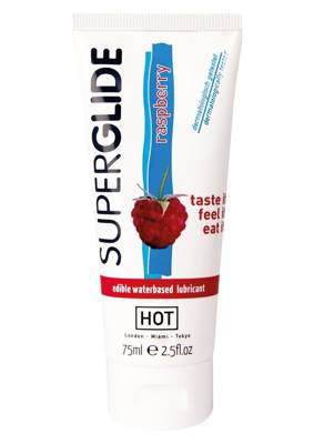 Żel poślizgowy o smaku malinowym - Super Glide Raspberry 75 ml