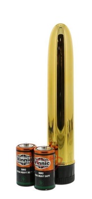 Złoty Wibrator Klasyczny Slim-Line Smooth Vibrator