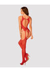 Czerwony Bodystocking N122 Obsessive