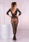 Delikatny Bodystocking Z Dłuższym Rękawem - LivCo Corsetti Celdon Black