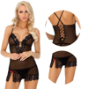 Dittena Black/Czarna koszulka z tiulu LivCo Corsetti Fashion