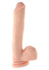 Duże Dildo Penis z Przyssawką - Basix Rubber Works 12"