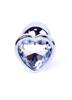 Korek Analny Serce z Przejrzystym Kryształkiem Diamond Plug Heart Cristal