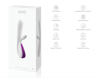 Wibrator Ovo K5 Rabbit White Metallic Violet